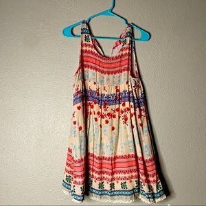 Floral Sleeveless Baby Doll Dress SIZE: M/L